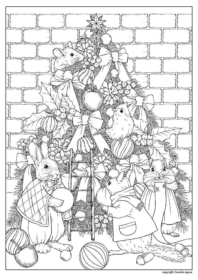 塗り絵用イラスト