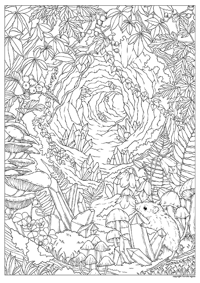 塗り絵用イラスト