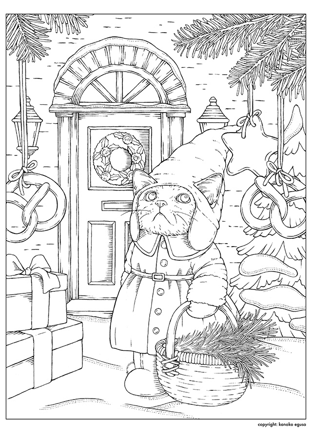 塗り絵用イラスト