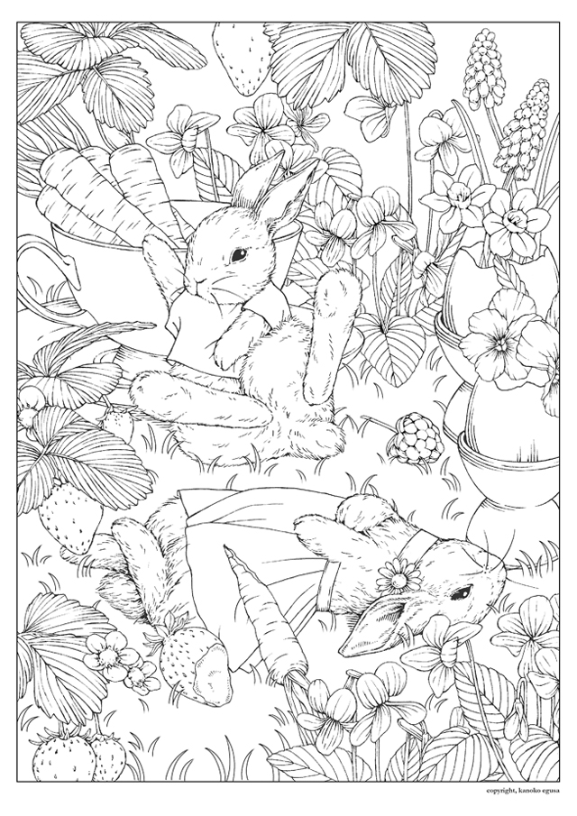 塗り絵用イラスト